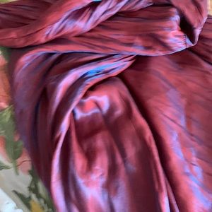 Iridescent maxi dress.